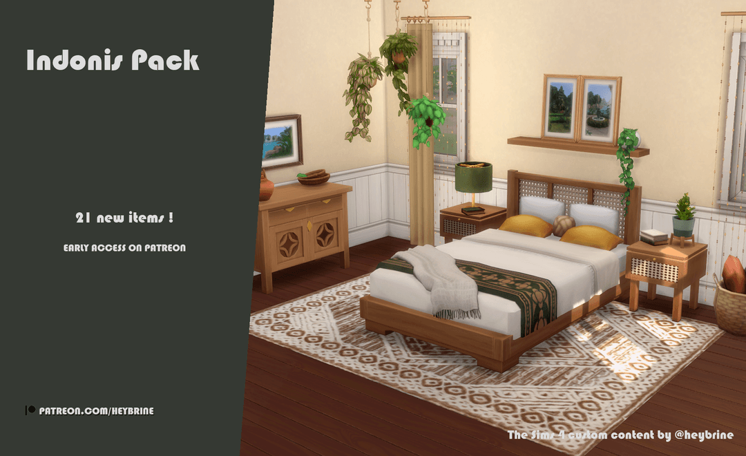 Галерея мода Набор для спальни Indonis Pack #3